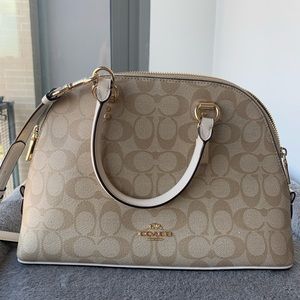 Coach Katy Satchel - Signature Canvas Bag